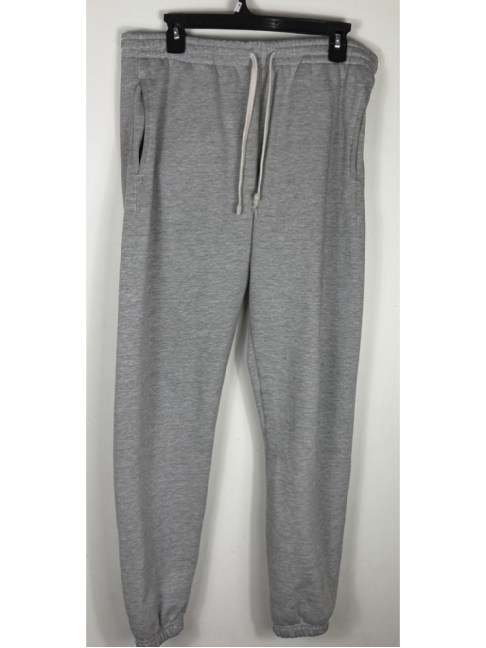 PacSun Men’s Gray Jogger Pants M Tapered Drawstring Pockets Elastic Waist